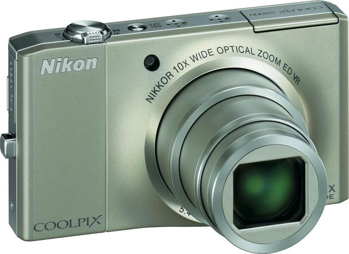 Produktbild Nikon Coolpix S8000, 14MP, 10x Zoom, HD-Movies, Silber (1/2,3'')