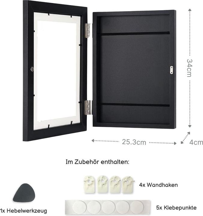 Produktbild Hermex Bilderrahmen Flip Fotorahmen A4 Kunstrahmen Bildhalter Wandrahmen (A4)