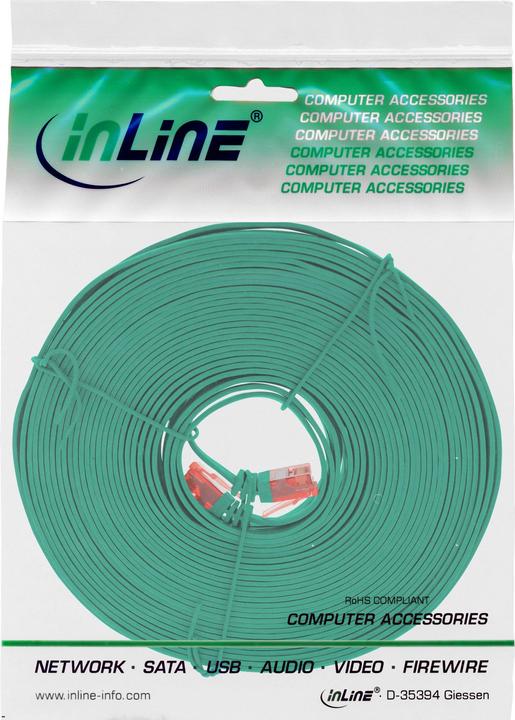Actual product image InLine 5m patch cable flat, U/UTP, Cat.6 (U/UTP, CAT6, 5 m)