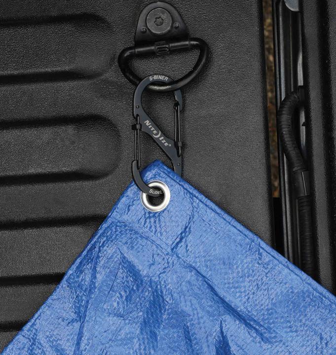Immagine prodotto Nite Ize Moschettone S-Biner SlideLock #4 in acciaio inox nero (LSB4-01-R3)