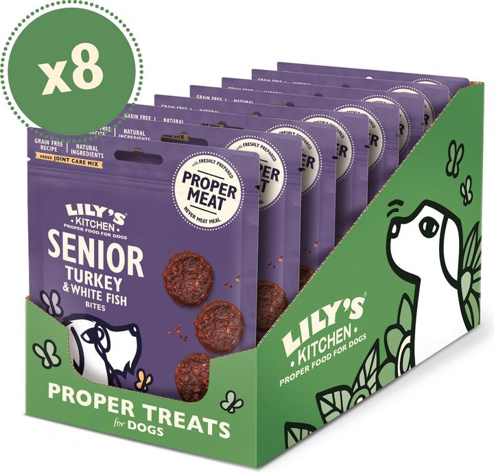 Produktbild Lily's Kitchen Snack Senior Truthahn & Fisch (Senior, 1 Stk., 75 g)