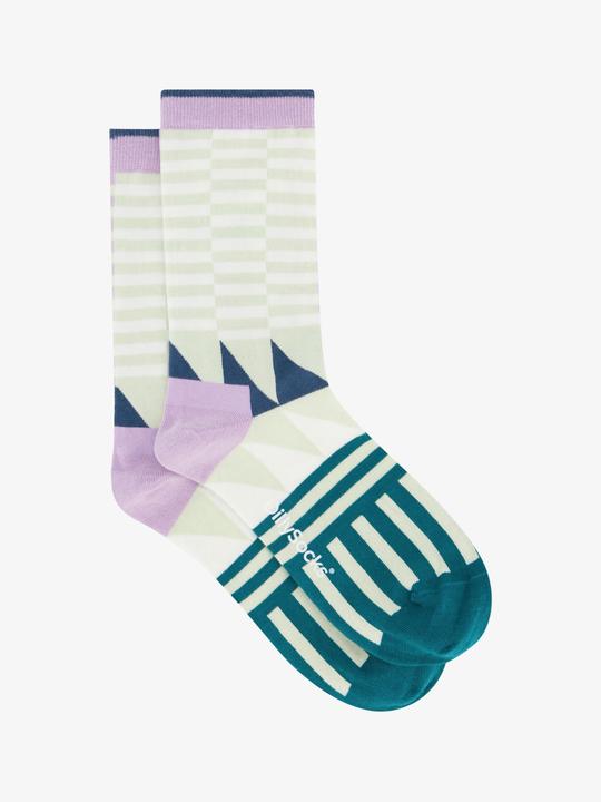 DillySocks Socken "Premium pastel tile" ecru (Einzelpack, 39 - 41)