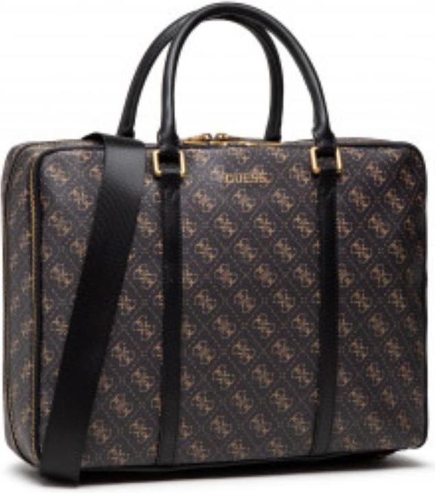 Produktbild Guess Vezzola, Polyurethane, Textile Briefcase, Laptop Compartiment, Black