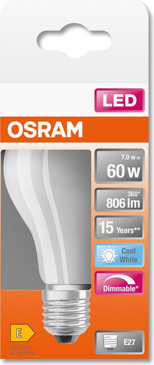 Immagine prodotto Osram Superstar Classic A (E27, 60 W, 806 lm, 1 x, E)