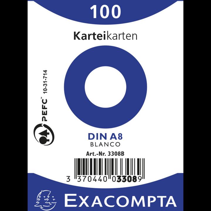 Produktbild Exacompta Karteikarten (55 x 74 mm, 205 g/m², 100 x)