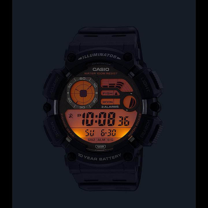 Actual product image Casio WS-1500H-1AVEF (Chronograph, Moon phase clock, 50 mm)