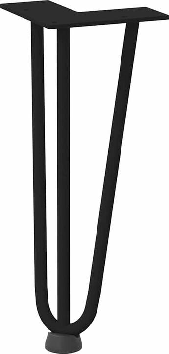 Actual product image VidaXL Hairpin legs 4 pcs. black 30 cm solid steel Hairpin table leg