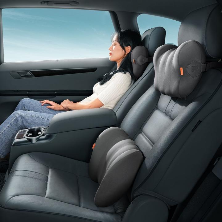 Productafbeelding Baseus ComfortRide lendenkussen voor in de auto - zwart (Extra vulling)