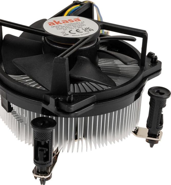Actual product image Akasa Copper Core Cooler for Intel LGA1700 up to 125W TDP. pushpin (63.20 mm)