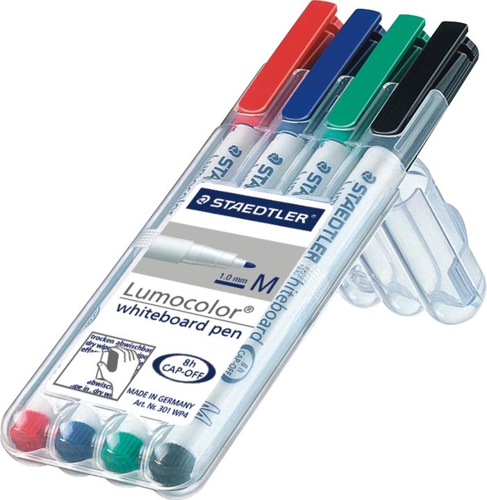 Actual product image Staedtler Lumocolor whiteboard marker 301 (Multicoloured, 1 mm, 4 x)