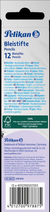 Produktbild Pelikan Bleistift Härtegrad 2B (2B, 1 x)