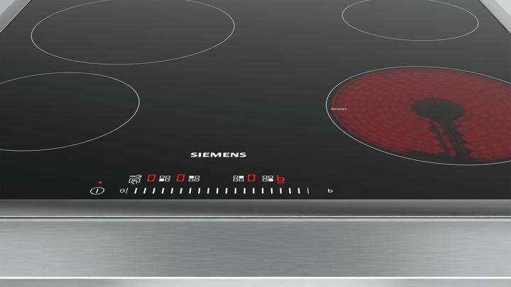 Produktbild Siemens iQ100 ET645FEN1E - Elbordkomfur - 4 plader - Niche - bredde: 56 cm - dybde: 49 cm - sort - m