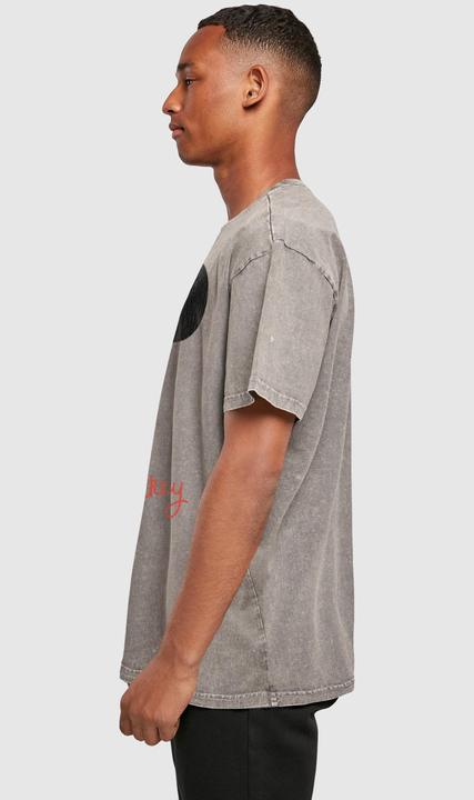 Actual product image Absolute Cult Mickey Mouse - Distressed Ponder Acid Washed Oversize Tee - 115191 (M)