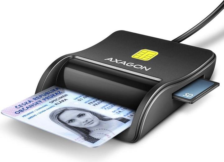 Axagon CRE-SM3SD USB Smart Card & SD/microSD/SIM Card FlatReader (USB 2.0)