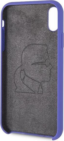 Produktbild Karl Lagerfeld case for iPhone XR KLHCI61SLVOG hard case purple Silicone (Apple iPhone XR)
