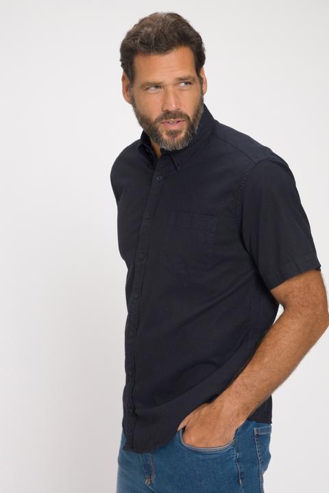 Produktbild JP1880 Hemd, Halbarm, Leinenmix, Buttondown-Kragen, Modern Fit (4XL)