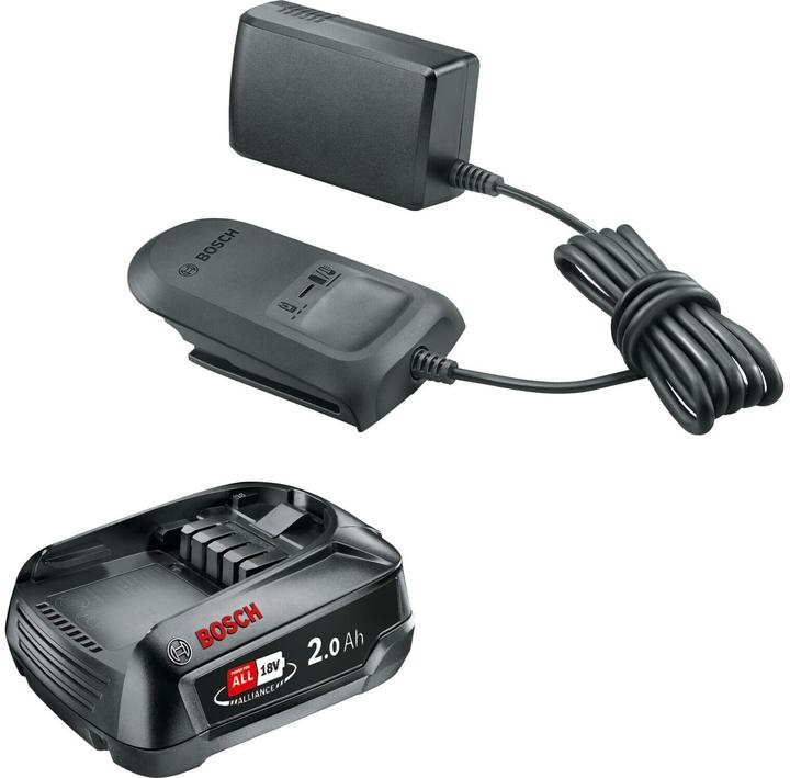 1 Battery pack PBA 18V 2.0Ah W-B, AL 18V-20 charger