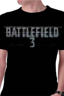 Actual product image Video Game Shirts Battlefield III Distortion Logo (S)