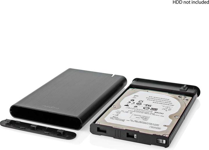 Image du produit Nedis Boîtier pour disque dur 2,5 " | USB 3.2 Gen1 | USB Type-A / USB Type-C™ | Ordinateur portable / PC (2.5")