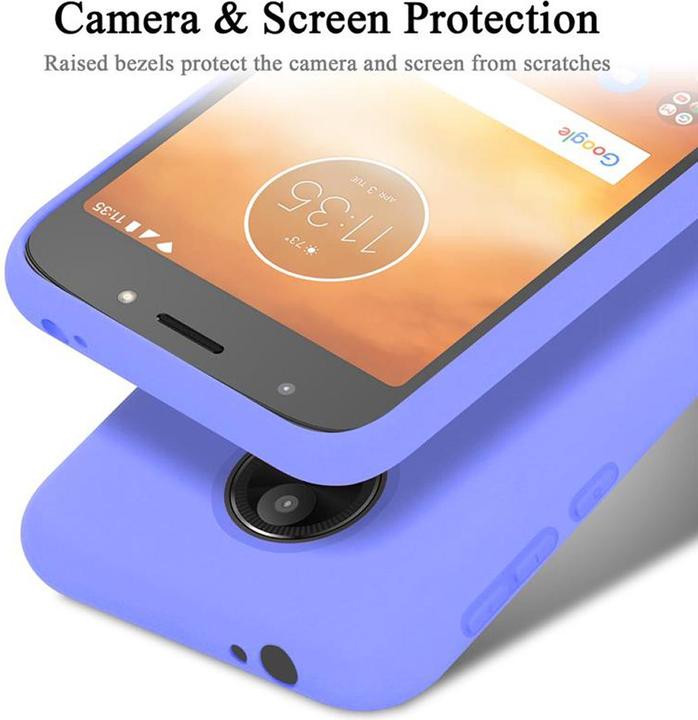 Actual product image Cadorabo TPU Liquid Silicone Case Cover (Motorola Moto E5 Play Go)
