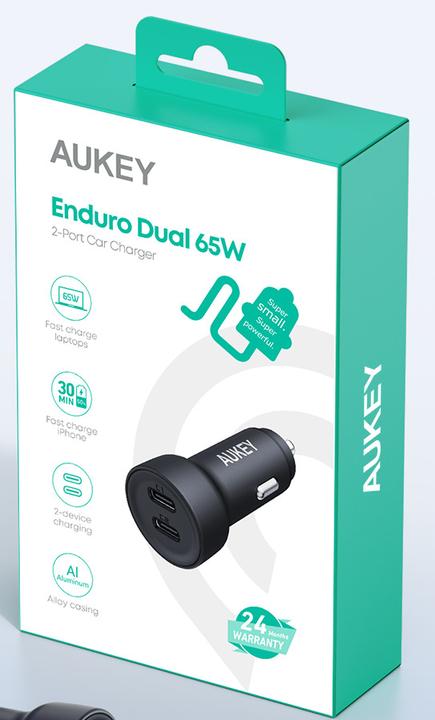 Immagine prodotto Aukey Caricabatterie da parete Aukey CC-Y23, 2xUSB-C, 65W (nero)