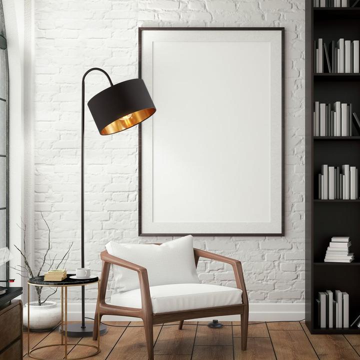 Image du produit B.K.Licht Lampadaire, noir-doré, 1xE27/40W max. excl. (E27)