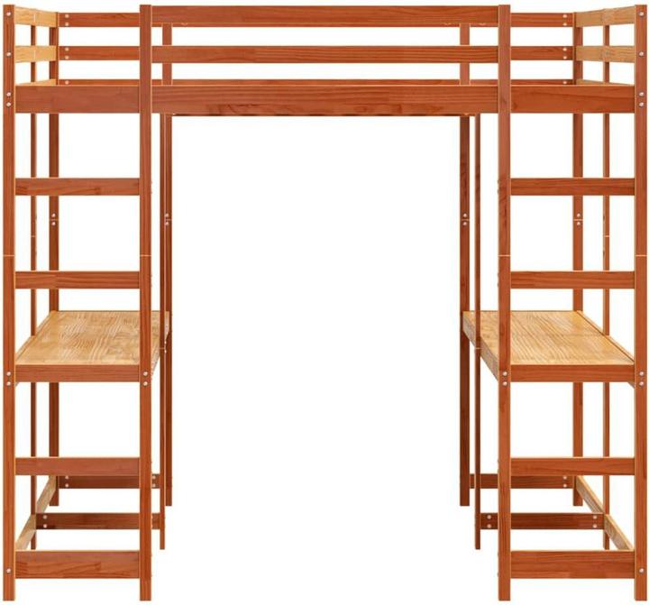 Actual product image VidaXL Loft bed with desk & ladder (160 x 200 cm)