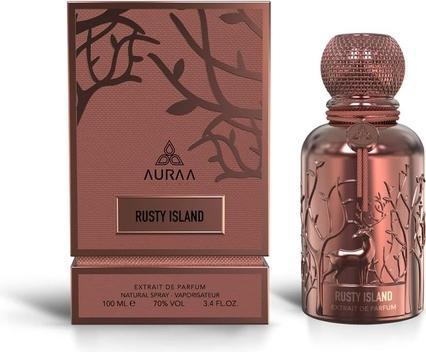 Auraa Desire Rusty Island Extrait Parfüm 100ml von Starker Leder-Holz-Duft für Männer und Frauen (Eau de Parfum, 100 ml)