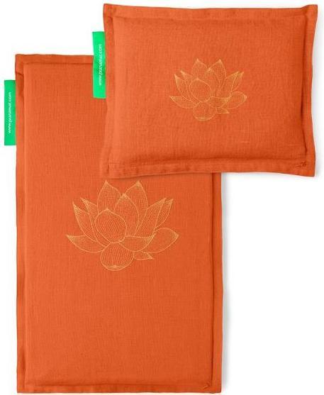 Produktbild Pranamat Eco Massage Set – Matte und Kissen dunkelorange