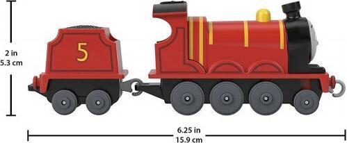 Immagine prodotto Mattel La locomotiva del trenino giocattolo Fisher-Price Thomas & Friends pressofuso a spinta di James per