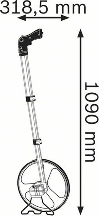 Produktbild Bosch Professional Messrad - leicht (9999 m)
