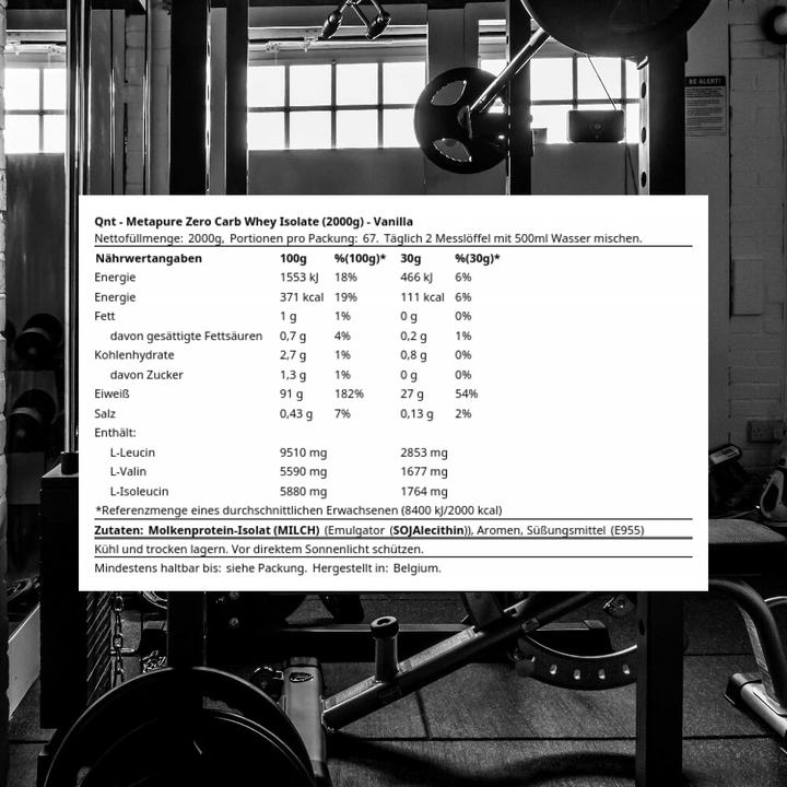 Image du produit QNT Metapure Zero Carb (Vanille, 1 pcs, 2000 g)