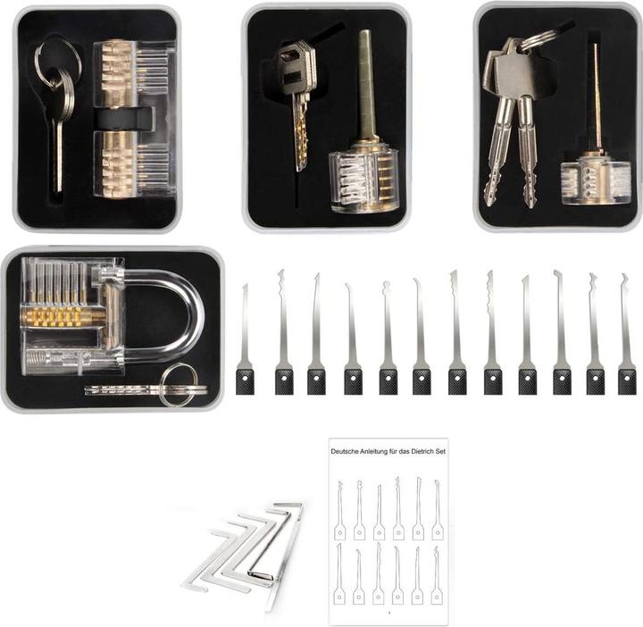 Actual product image Werkstein Dietrich Lockpicking Set (Profile cylinder)