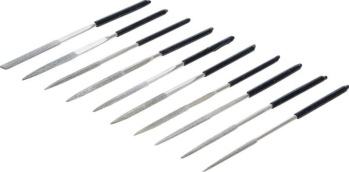 Produktbild BGS Diamantfeilen-Satz gerade 140 x 3 mm 10-tlg. (140 mm)