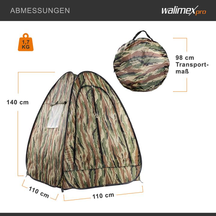 Produktbild Walimex Pop-Up Camouflage (Wurfzelt, 1.70 kg, 1 Person)