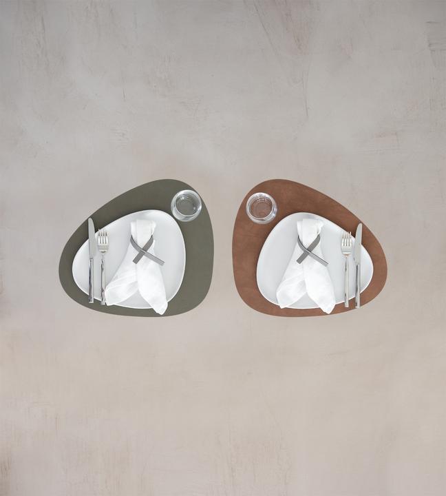 Image du produit Andersign Set de table Curve L, Double Nupo Army Green/Nature, 37x44 cm (1 pcs, 37 x 44 cm)