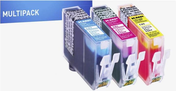 Immagine prodotto KMP C83V Value Pack C/M/Y compatibile con Canon CLI-526 (M, C, Y)