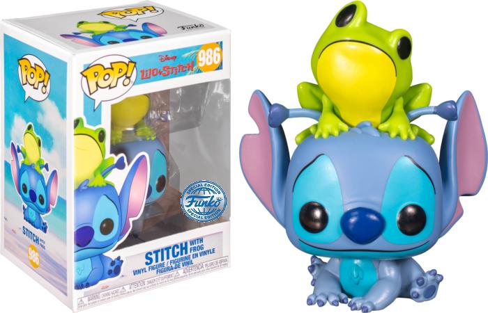 Actual product image Funko POP! Disney Lilo et Stitch - Stitch with Frog Exclusive