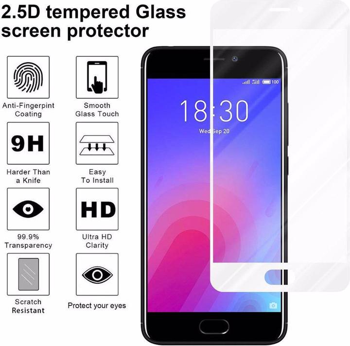 Image du produit Cadorabo Verre de protection d'écran plein écran (1 pièce(s), Meizu M6)