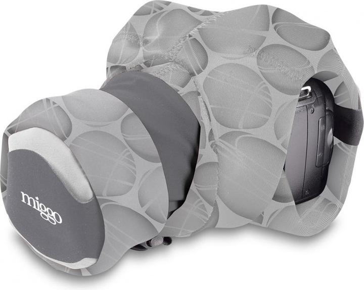 Actual product image miggo Grip & Wrap, Digital camera, Spandex, Neoprene, Grey, DSLR, 41 cm, 140 mm