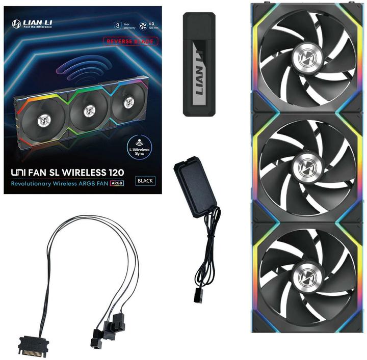Image du produit Lian-Li Uni Fan SL Wireless (120 mm, 3 x)