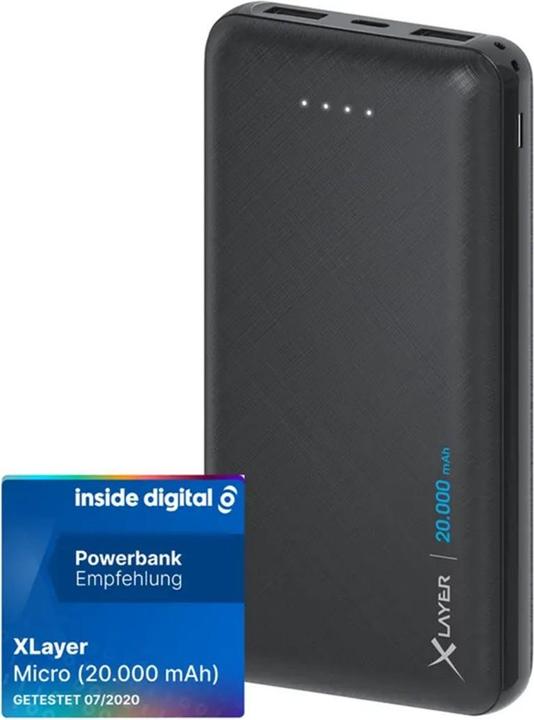 Image du produit Xlayer micro noir (20000 mAh, 74 Wh)