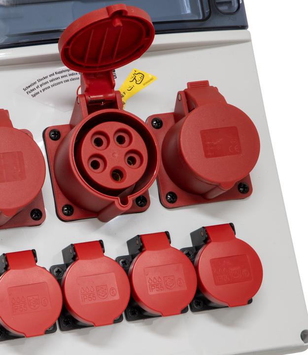 Produktbild Brennenstuhl Stromverteiler BSV 4/32 FS CEE, 2m H07RN-F5G4.0 FI+LS, Stecker 5p 400V/32A (IP44), 3x CEE-Steckdo (7 x, Typ 13)