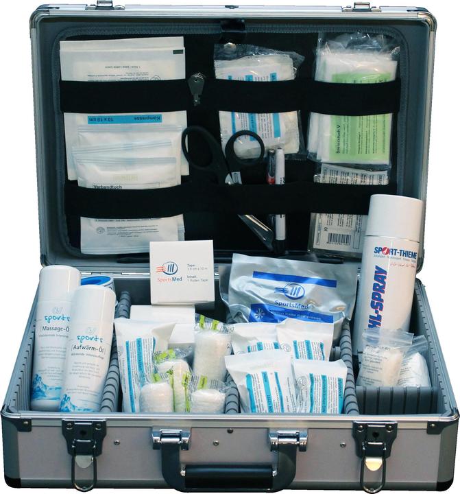 Produktbild Sport-Thieme Fitness- und Sanitätskoffer gefüllt (Erste Hilfe Set Zubehör)