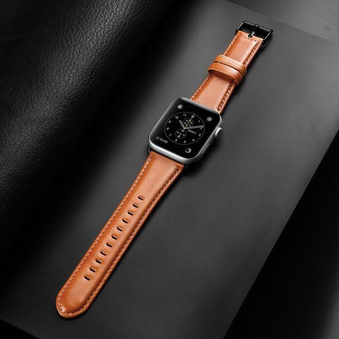 Image du produit Dux Ducis Business Series Bracelet de remplacement en cuir véritable (44 mm, 45 mm, 42 mm, Cuir véritable)