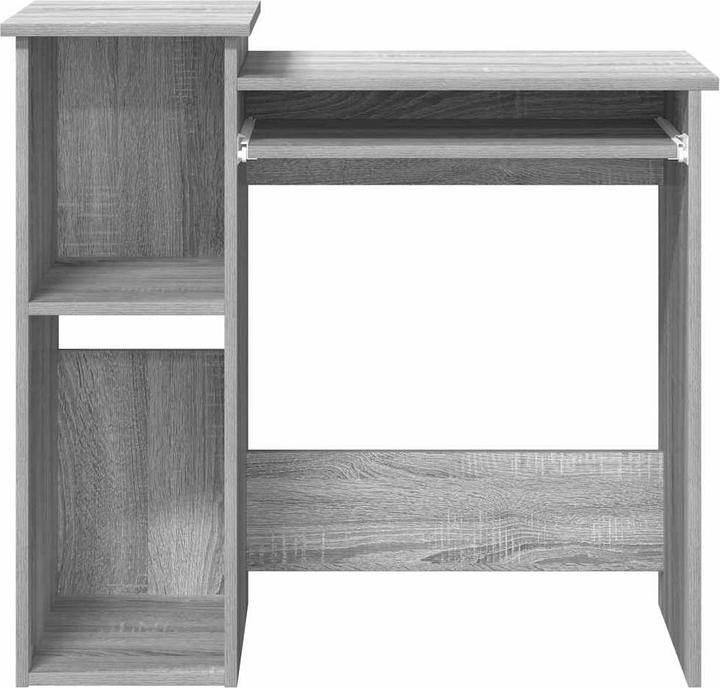 Actual product image VidaXL Desk with shelf Grey Sonoma 84x40x78 cm Wood-based office desk