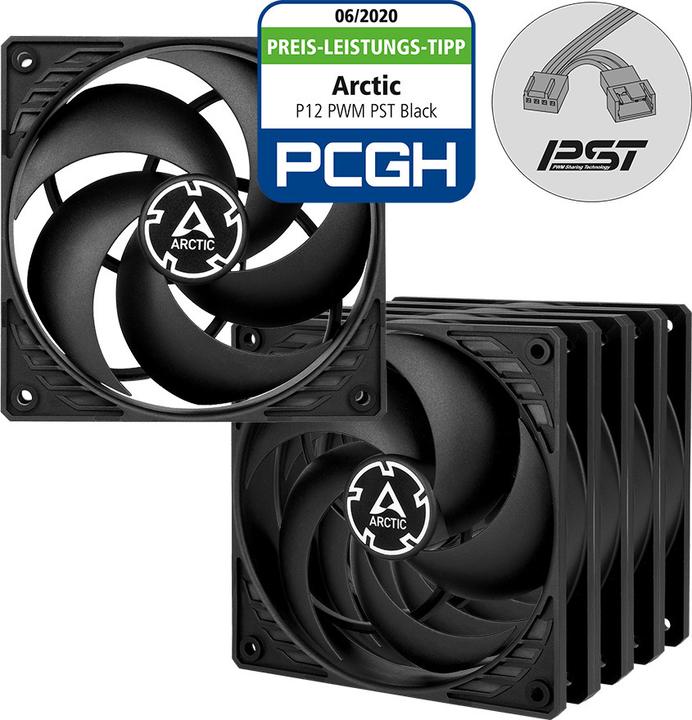 Actual product image Arctic P12 PWM PST Value Pack (120 mm, 5 x)