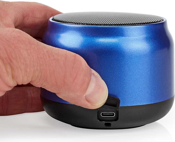 Actual product image Nedis Bluetooth Speaker, 5W - Blue (4 h, USB power delivery)