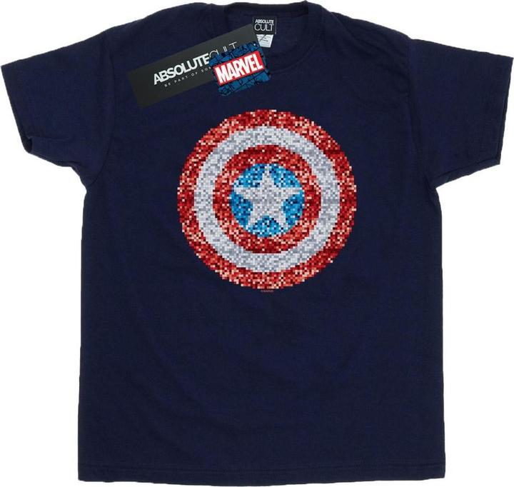 Captain America Pixelated Shield TShirt Mädchen