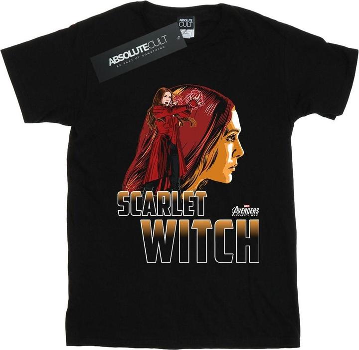 Avengers Infinity War Scarlet Witch Charakter Baumwolle Boyfriend TShirt